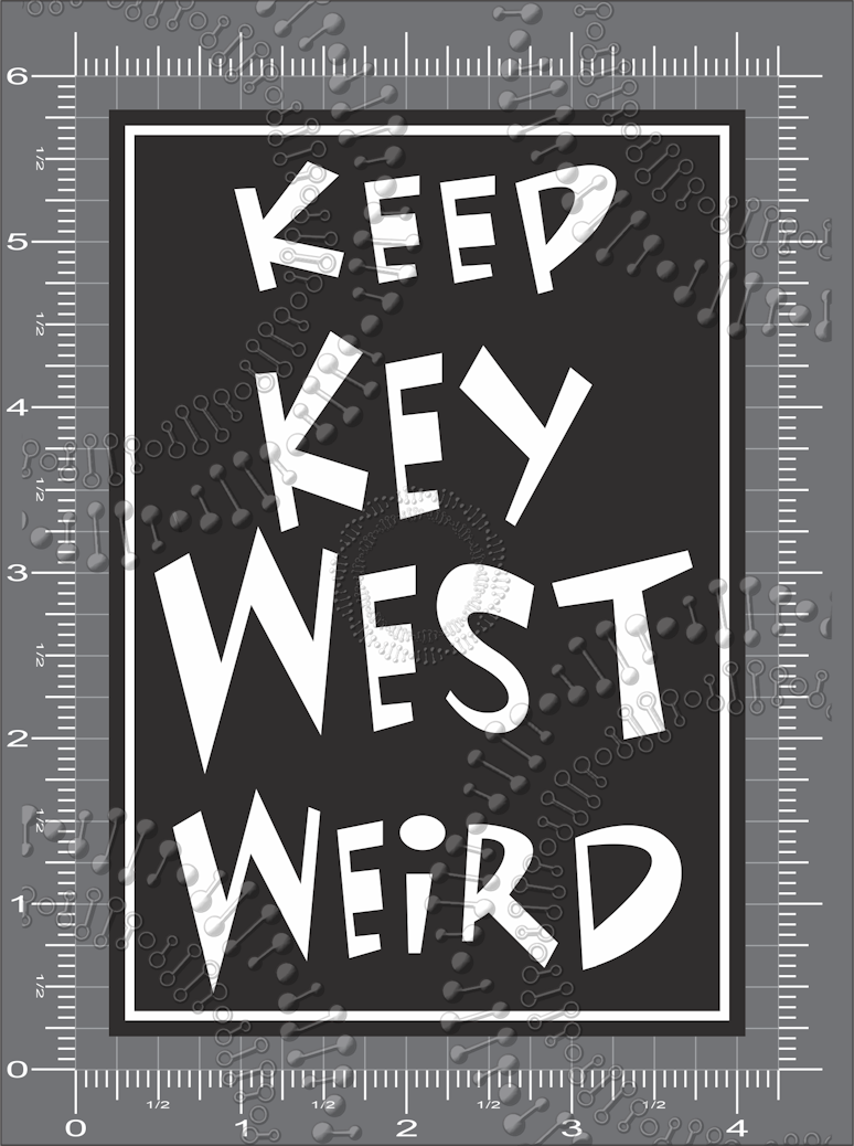 Key West, FL - Keep Key West Weird Decal