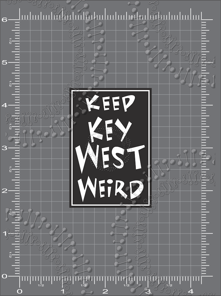 Key West, FL - Keep Key West Weird Decal