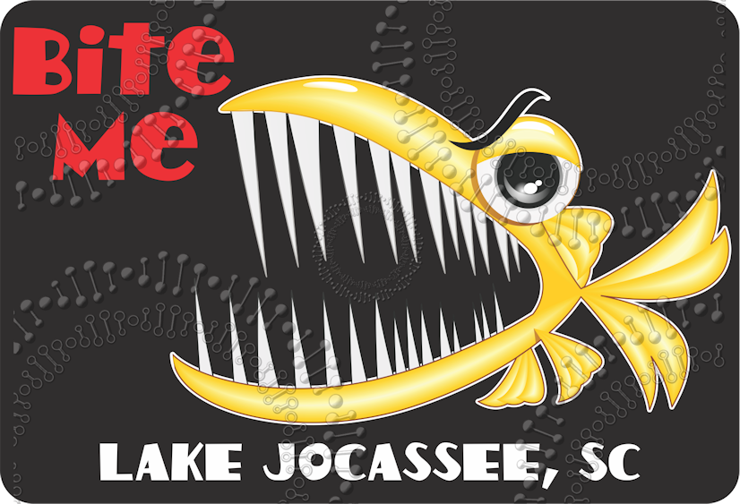 Lake Jocassee, SC - Bite Me Decal