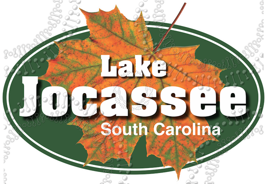 Lake Jocassee, SC -Maple Leaf Decal