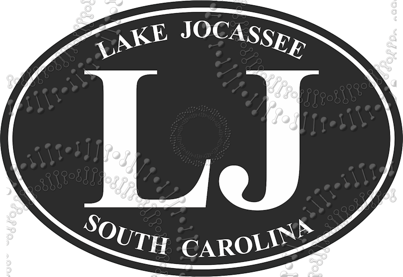 Lake Jocassee, SC - LK Black Decal