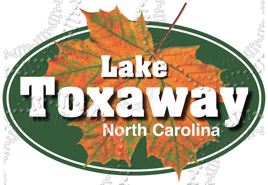 Lake Toxaway, NC - Maple Leaf Decal