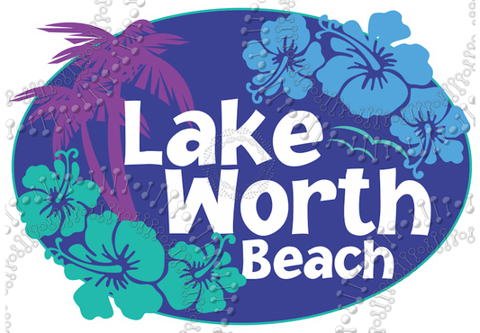 Lake Worth, FL - Aloha Blue Decal