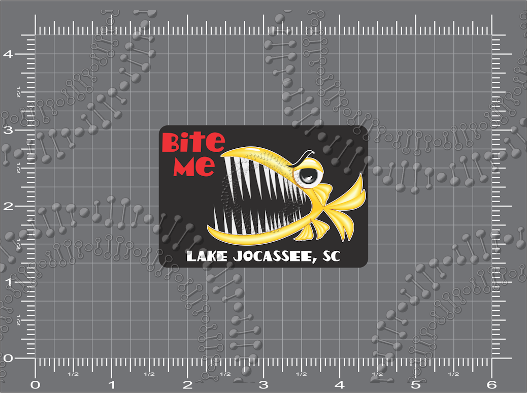 Lake Jocassee, SC - Bite Me Decal