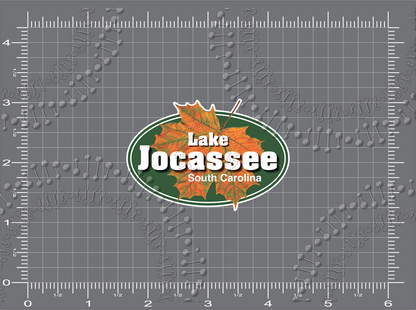 Lake Jocassee, SC -Maple Leaf Decal