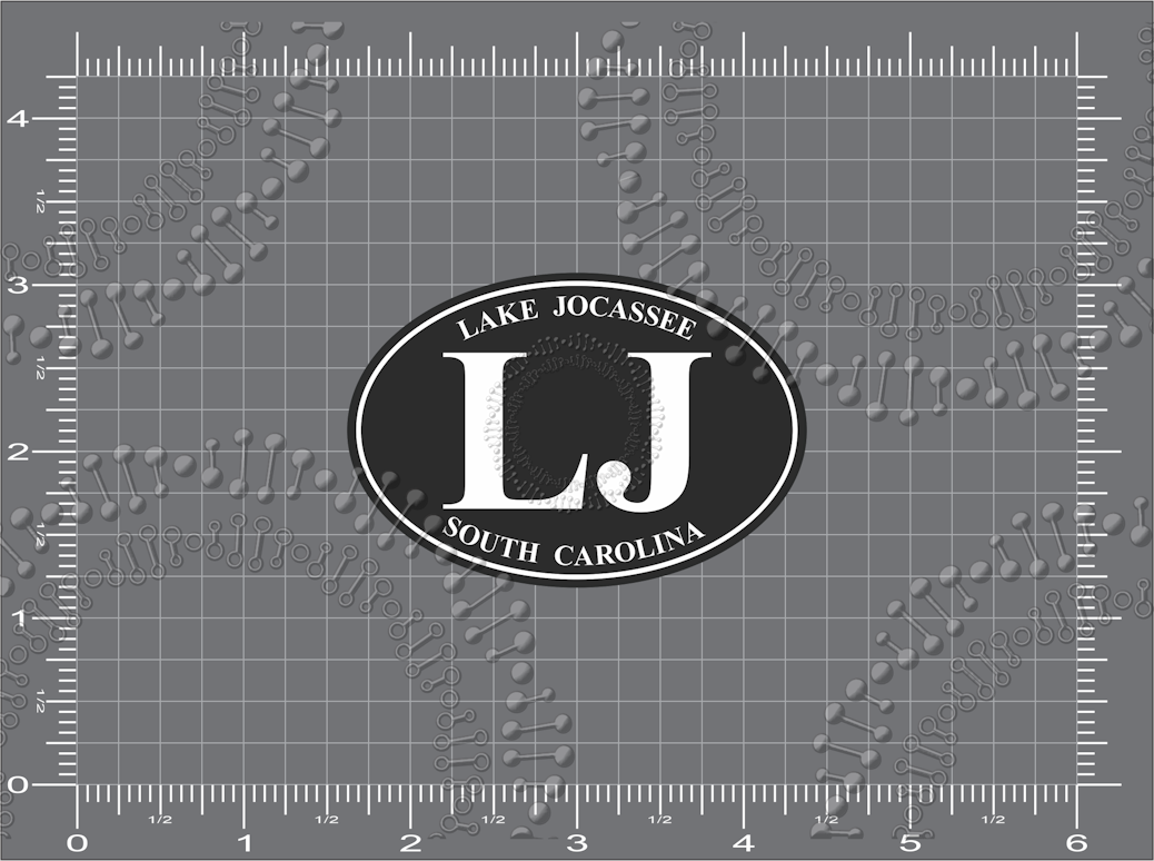 Lake Jocassee, SC - LK Black Decal