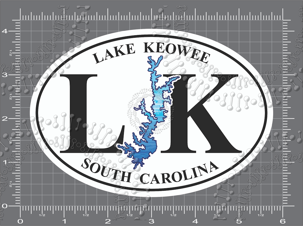 Lake Keowee, SC - LK with Lake Decal