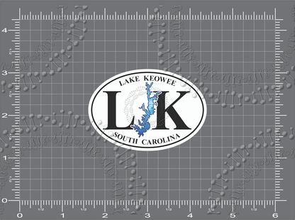 Lake Keowee, SC - LK with Lake Decal