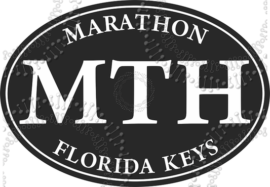 Marathon, FL - Black MTH Decal