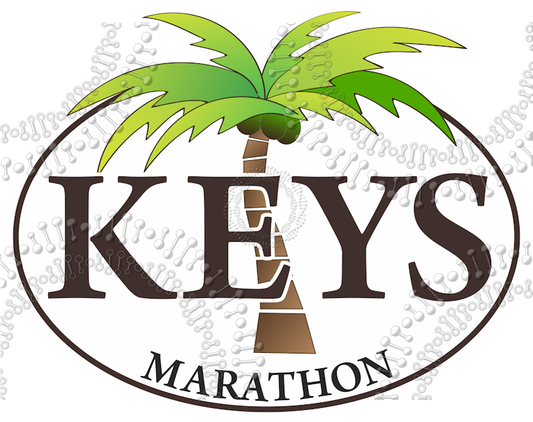 Marathon, FL - Keys Palm Tree Decal