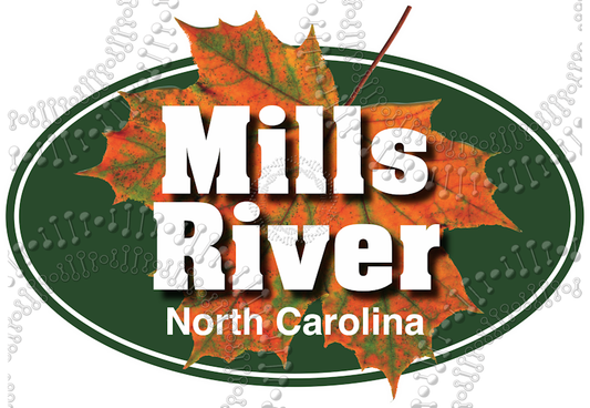 Mills River, NC - Maple Leaf Decal