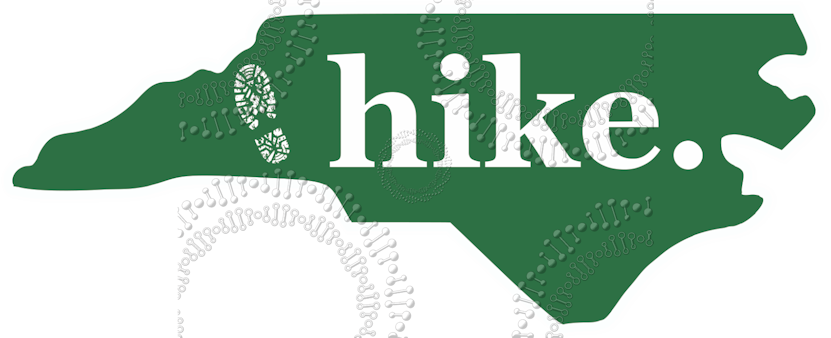 North Carolina - Hike State Green Decal