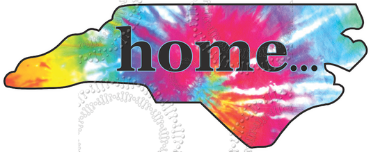 North Carolina - Home... NC State Tie Dye Decal