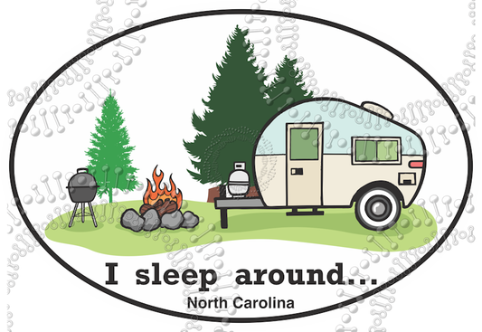 North Carolina - I Sleep Around Decal