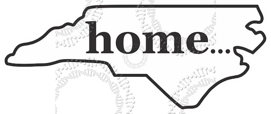 North Carolina - White Home Decal