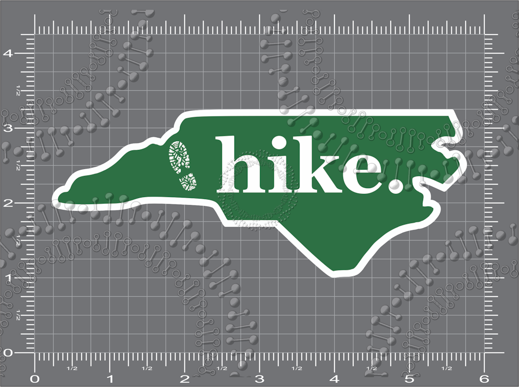 North Carolina - Hike State Green Decal