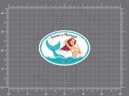 Siesta Key, FL - Forever a Mermaid Decal