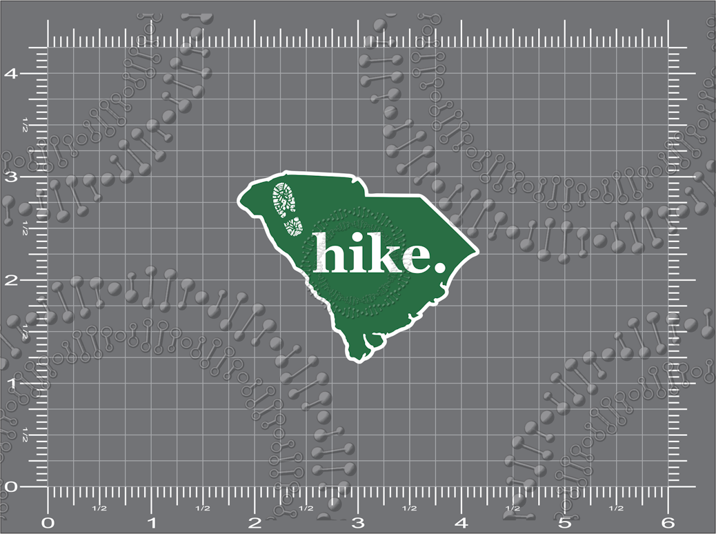 South Carolina -State Shape Hike Decal