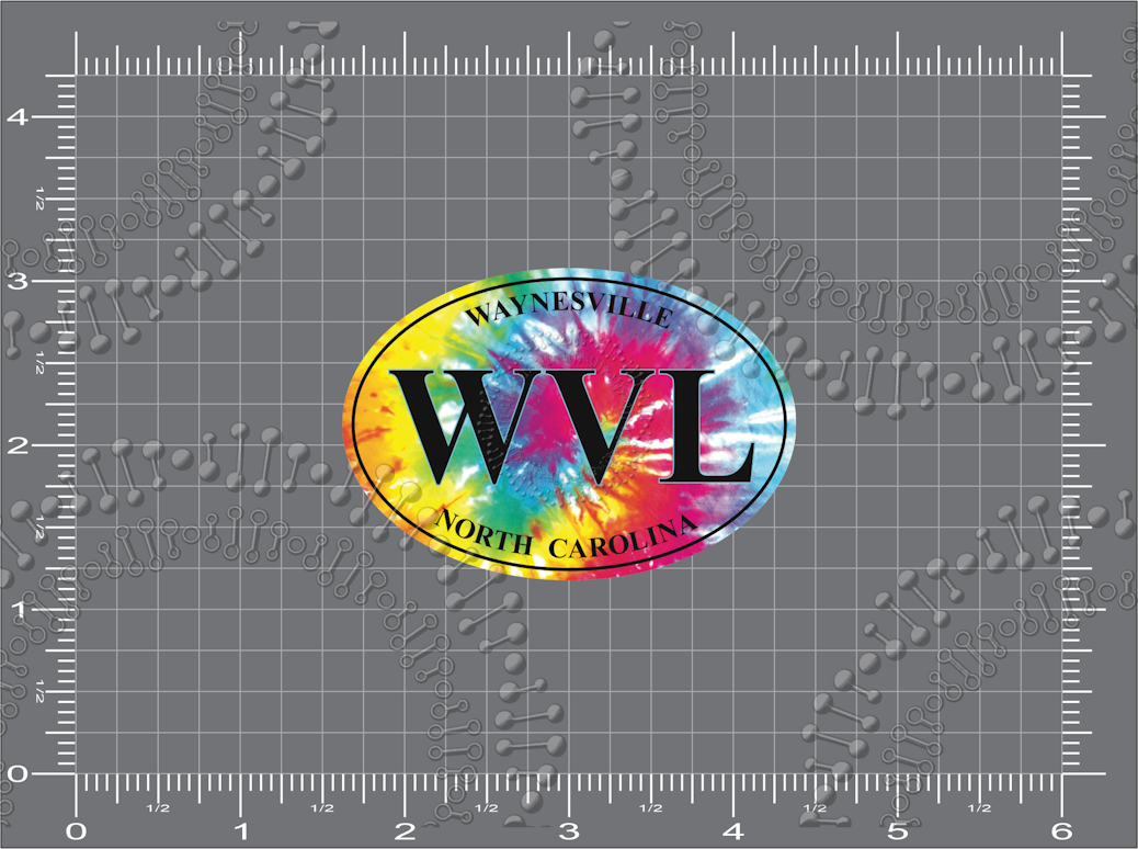 Waynesville, NC - WVL Tie Dye Decal