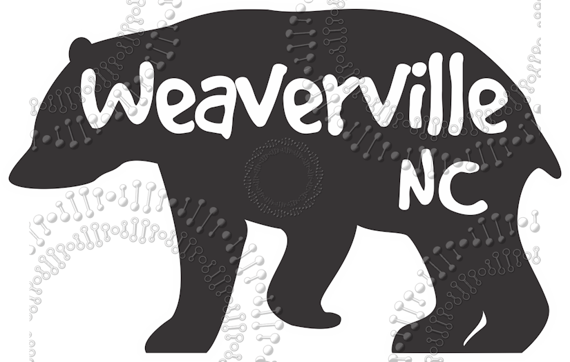 Weaverville, NC - Bear Silhouette Decal